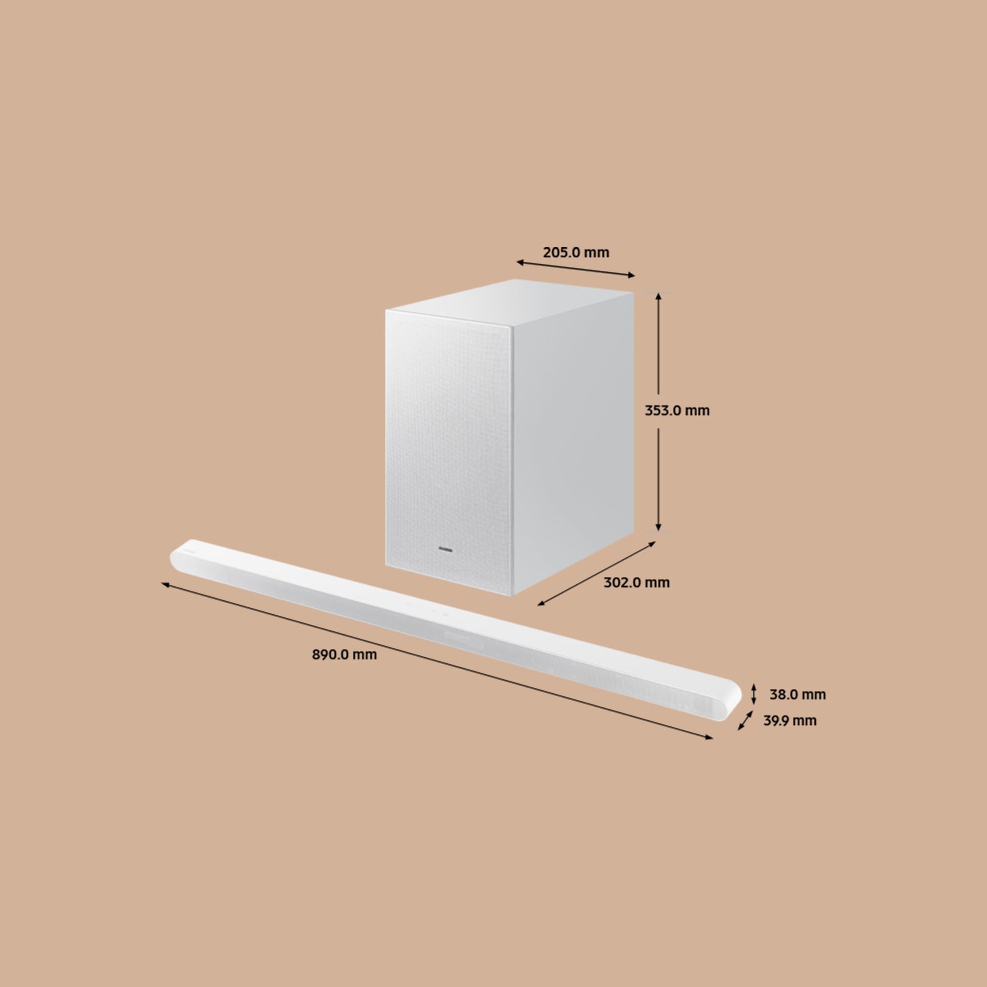 Samsung Soundbar HW-S701D/ZF Serie S, 7 Speaker, Wireless Dolby Atmos, Audio a 3.1 Canali, Q-Simphony, Compatibile con Alexa e Google Assistant, White 2024