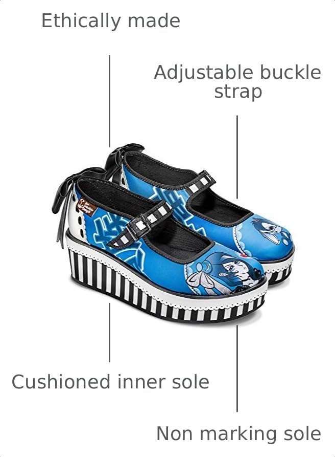 Image of Hot Chocolate Design Whimsical Women's Platform Mary Jane Shoes