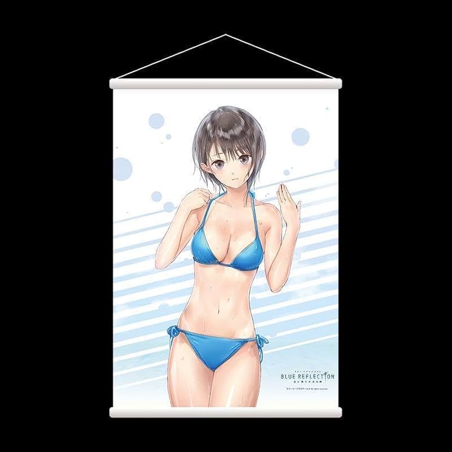 Amazon.co.jp: blue reflection b2タペストリー 白井日菜子 水着