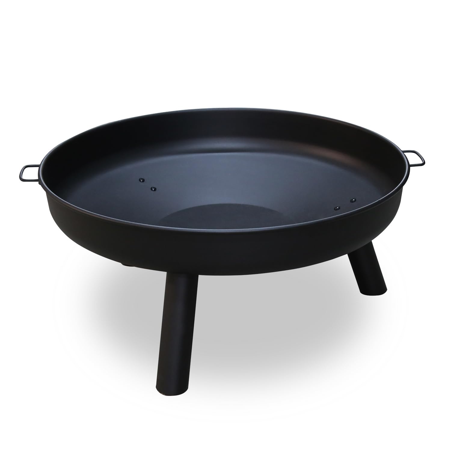 Braciere grande, braciere in ferro con manici | Braciere di alta qualità per esterni, diametro 82,5 cm, per balcone, cortile, prato, foresta, camino, terrazza, campeggio