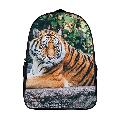 Sac à dos ado motif tigre sauvage pour le collège, le lycée et les sorties du week-end