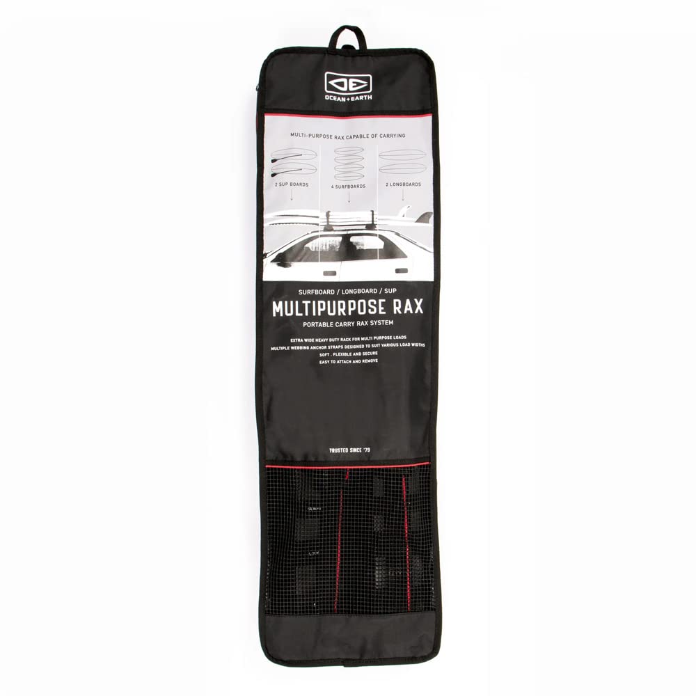 Ocean and Earth Stand Up Paddle/Longboard Roof Rack - Black