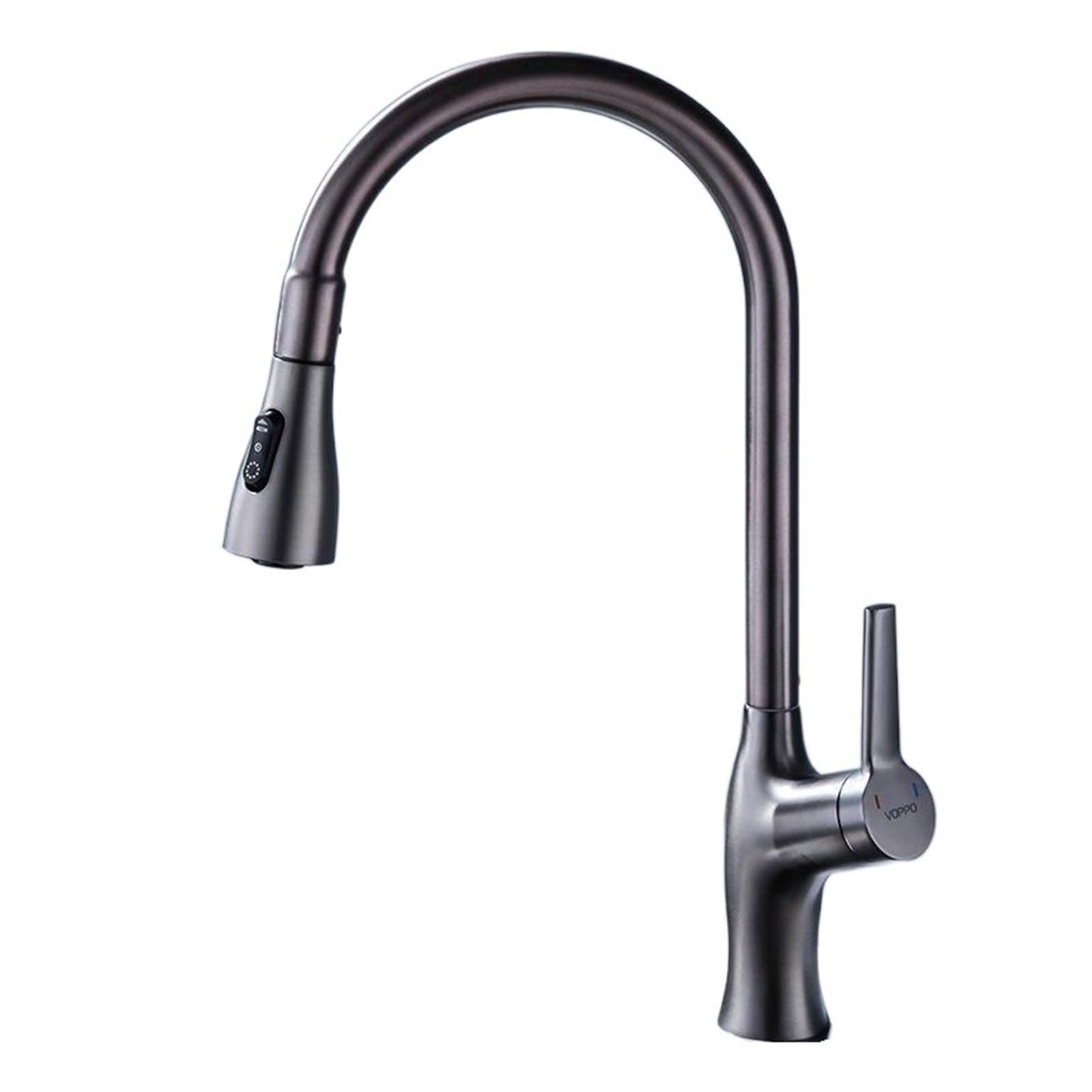 Robinets de cuisine gris mat mitigeur haut de gamme sur le pont B1