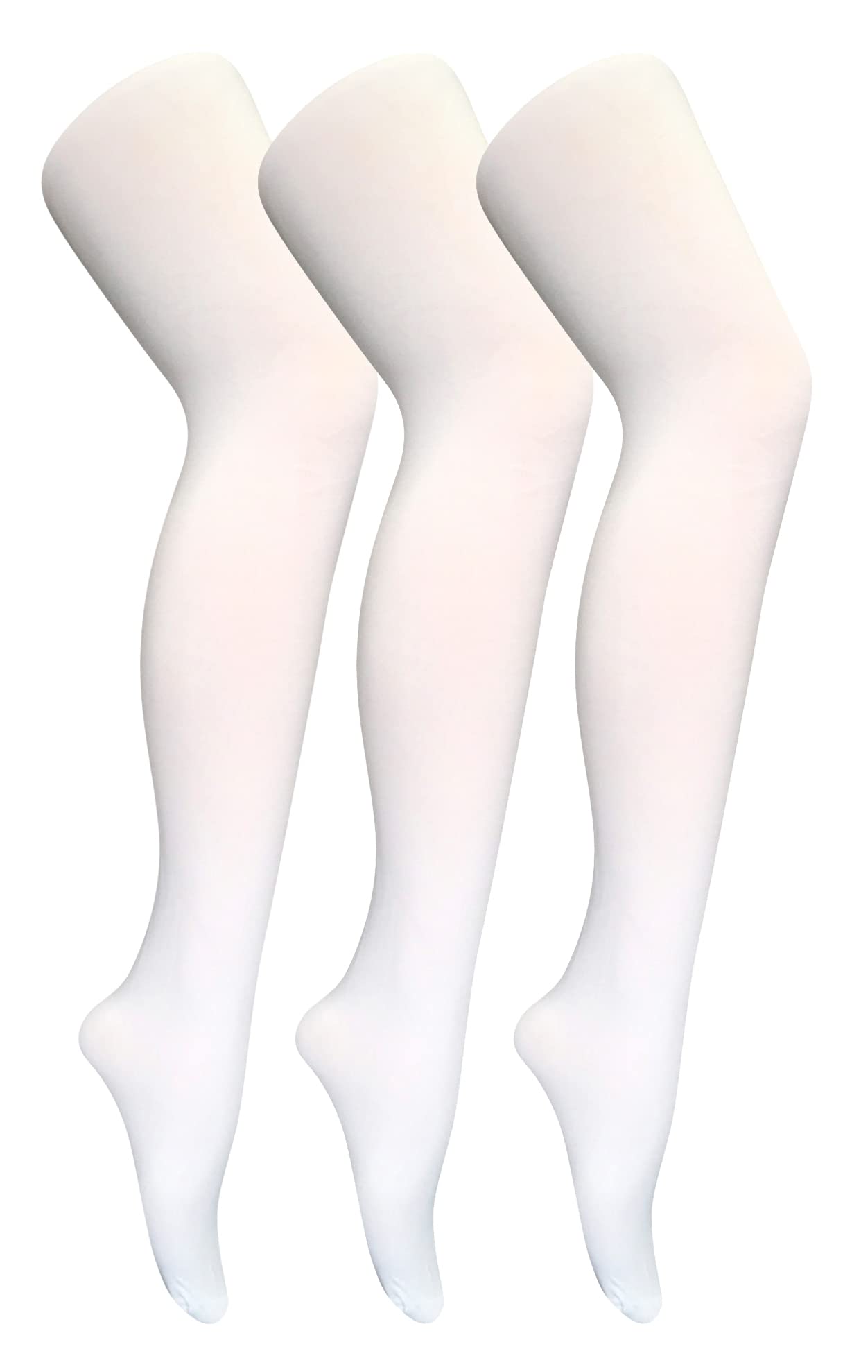 Sock Snob 3 Pair 80 Denier Opaque Tights - Plain Block Colour - Nylon/Elastane - Ladies