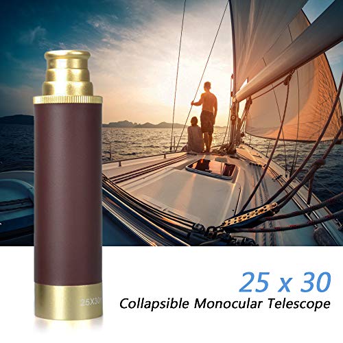 Yorten Telescópio Monocular portátil do telescópio do pirata de Zoomable do bolso de 25x30 telescópi