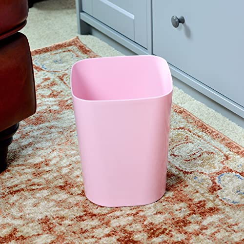 Youngever 2 Pack 5.5L Square Trash Can, Plastic Garbage Container Bin, Small Trash Bin for Home Office Living Room - Image 4
