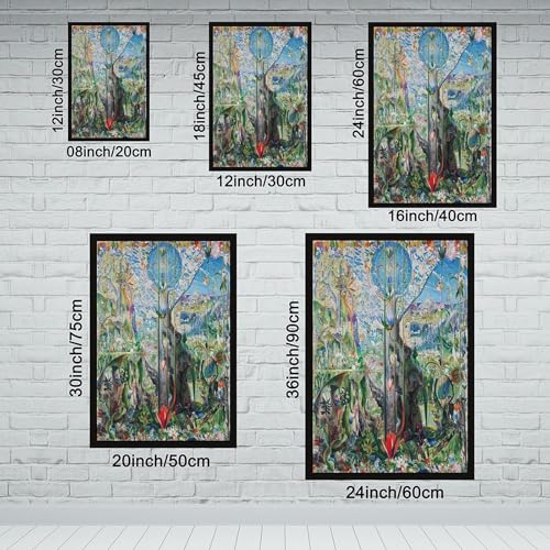 Impression sur toile Arbre de ma vie Joseph Stella cadre inclus - 2