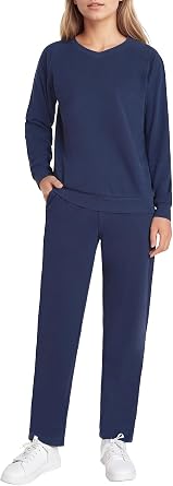Womens Petite Sweatsuits 2 Piece Outfits Jogging Suits Travel Lounge Sets