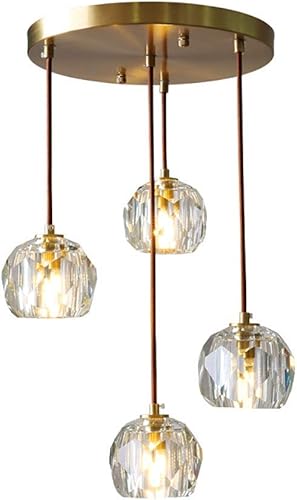 Lámpara de araña industrial moderna, lámpara colgante de cristal ajustable, accesorio de iluminación de enchufe G9, iluminación elegante para