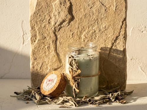 Bougie de sable Sauge Ambre Essences Agape pour purification