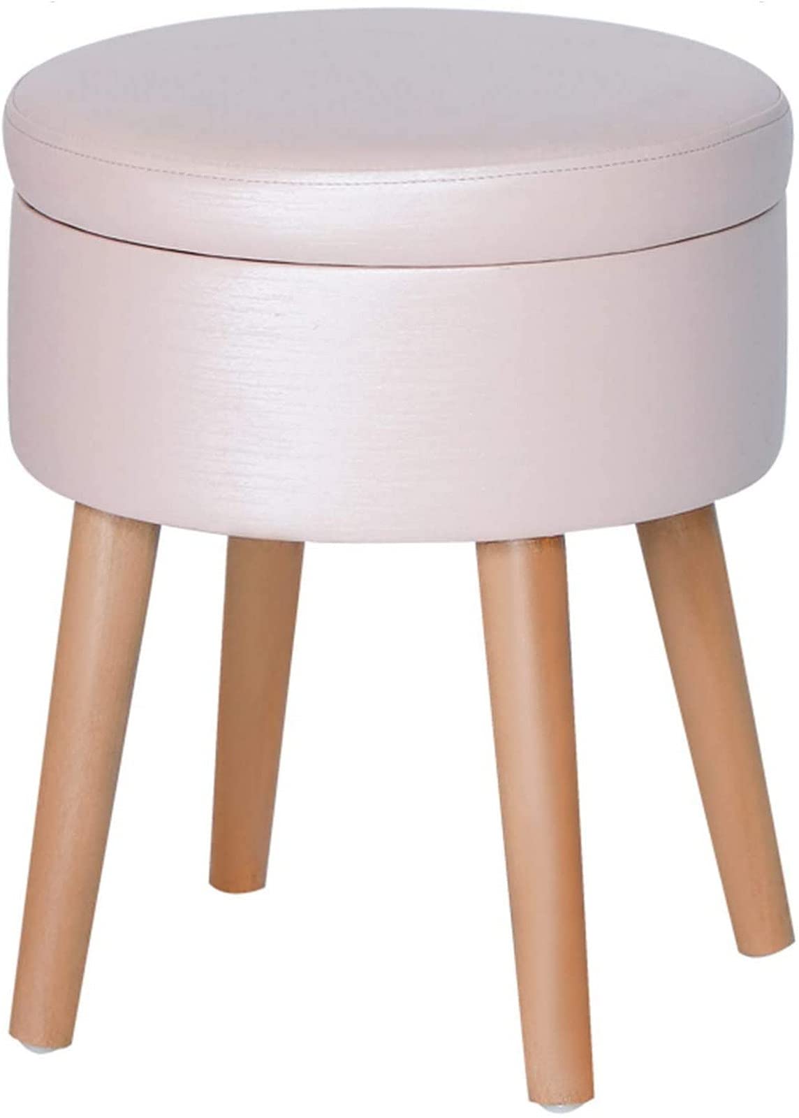 Repose-pieds ottoman en similicuir 43,5x36,5 cm pour la chambre et la coiffeuse
