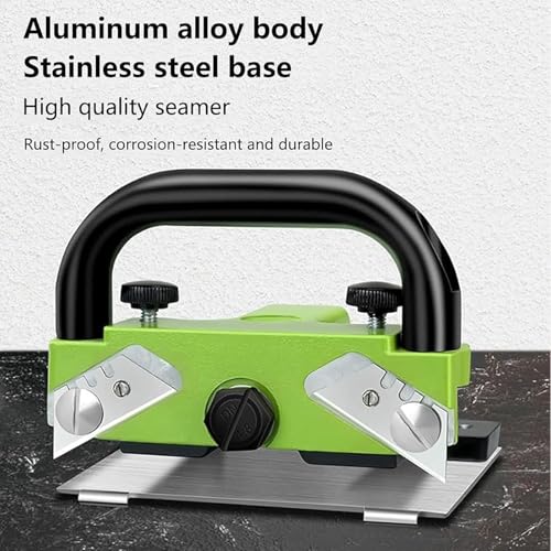 Cortador de suelo de PVC, herramienta de corte de costuras para laminado y vinilo, altura de corte ajustable para cortes limpios y uniformes, unión de pegamento para suelos fácil