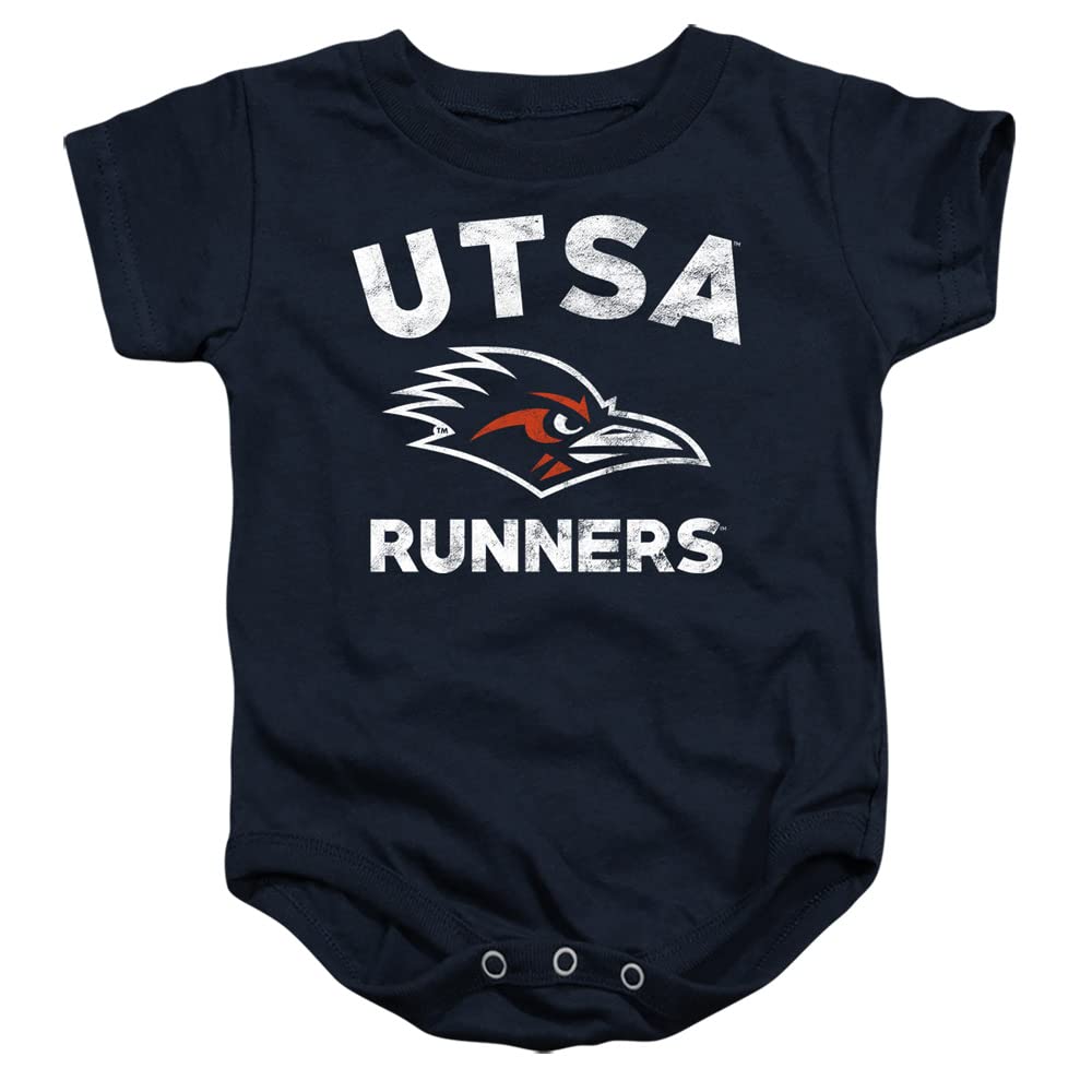 The University of Texas at San Antonio Official Roadrunners Logo Unisex Infant Snap Suit for Baby,Navy, 6 Months