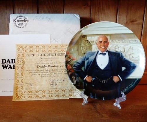 Daddy Warbucks Collector's Plate from the Annie Plate Series by William Chambers for Columbia Pictures and Knowles China