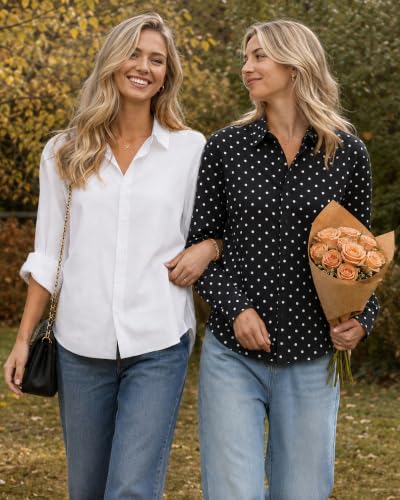 Womens Button Down Shirt - image 7