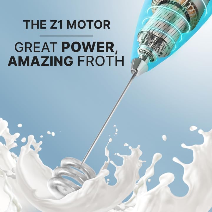 Amazon.com: Zulay Kitchen Milk Frother with Patented Tornado
