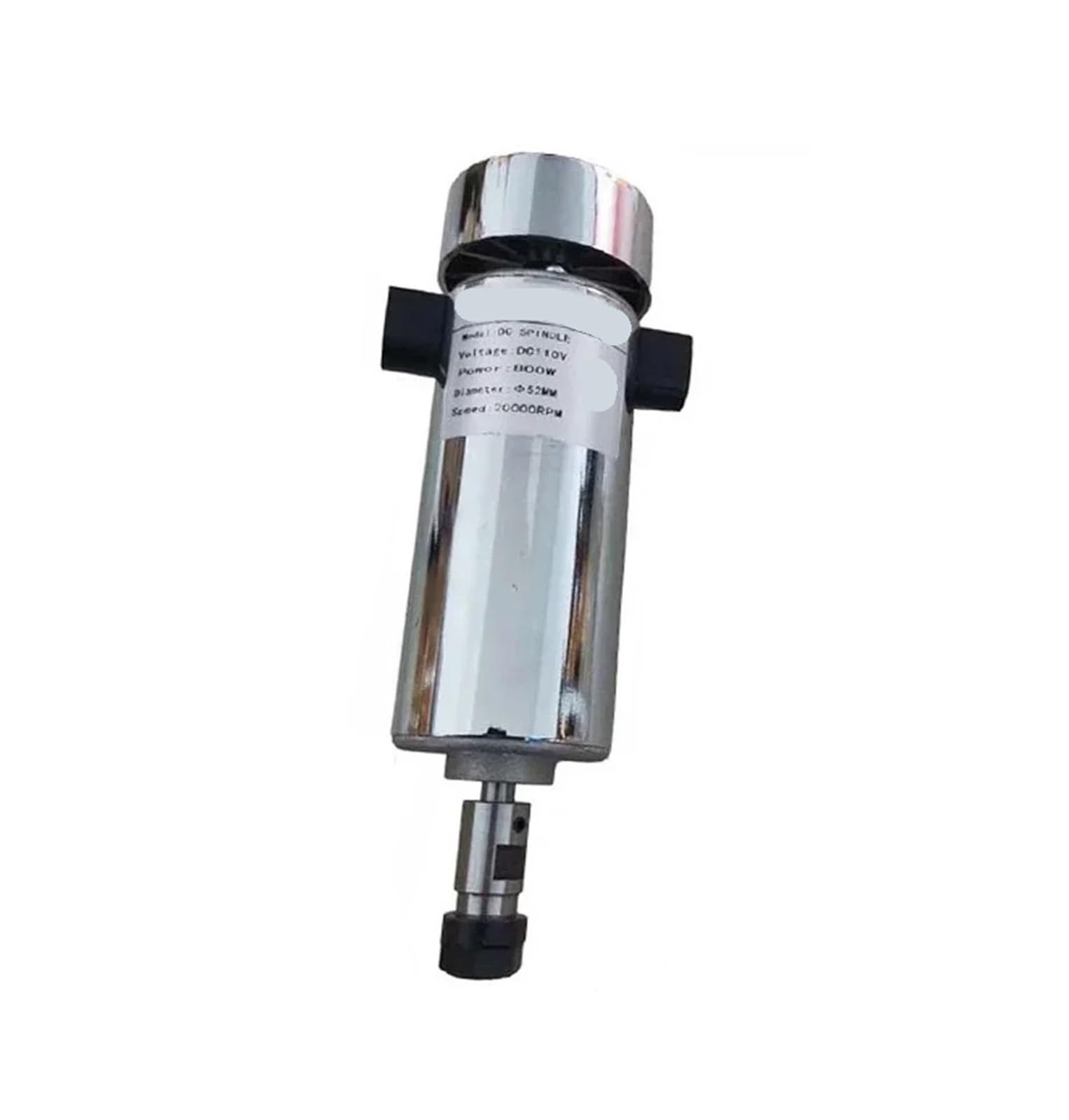 Air Cooled 0.8kw DC110V 20000RPM CNC spindleMotor Kit/Chuck 800W Spindle Motor + Power Supply Speed Governor for Engraving(800W ER16 Spindle)