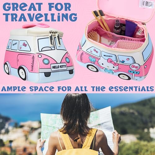Image of Get Trend Hello Kitty Toiletry Bag, Travel Essentials, Girls Makeup Bag Airplane, Cruise Essentials, Travel Accessories, Gifts for Women, Teens (Multi Hello Kitty)