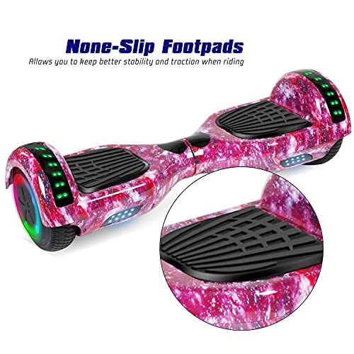 Image of LIEAGLE Hoverboard, 6.5 inch Self Balancing Scooter Hover Board with Bluetooth Wheels LED Lights for Kids Adults