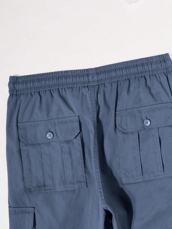 Image of DEELMO Men's Stylish Multi-Pocket Cargo Pants || Casual Fit Pants Trousers || Stylish Trousers for Men || Men's Cargo (MD501 01 08)