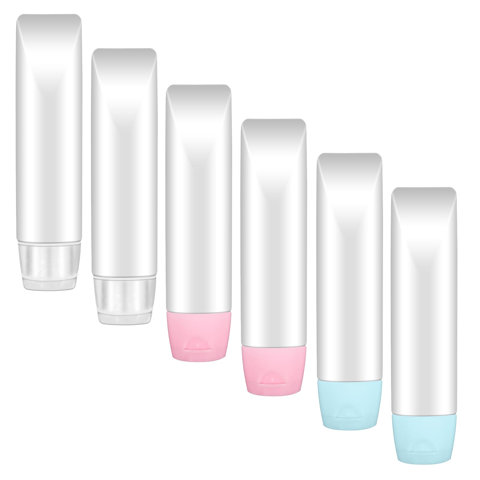 Classicseali 6pcs 50ml Travel Bottles, Refillable Travel Bottles, Plastic Empty Squeeze Bottle