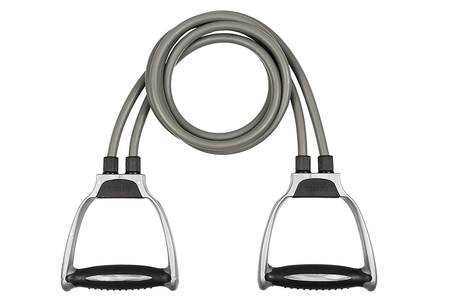 Tree Fit Double Toning Tube Resistance Exercise Bands with Foam D-Handle Fitness Rope Rubber Bands for Stretching Home Workout Gym Workouts Pilates Training for Men and Women ,Silicone (B08T9FSFRH) Amazon Price History, Amazon Price Tracker