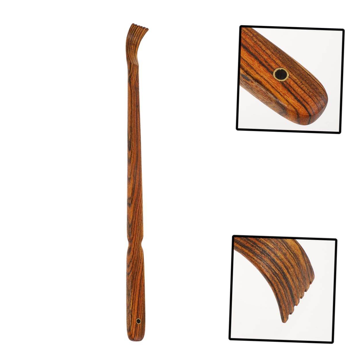 CALLARON 2 Series Cosquillas Espesas Curvo Pesado Rascador De Espalda Rasguño En La Espalda Rascarse Rascadores Raspador Rascador De Mano Rascador De Cuerpo Sándalo Coffee 2 Piezas*2