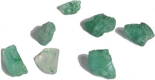 Gema curativa de cristal esmeralda natural, 25.00 Ct Lote de 7 piezas de piedra esmeralda verde áspera, Gema, lote de piedras preciosas