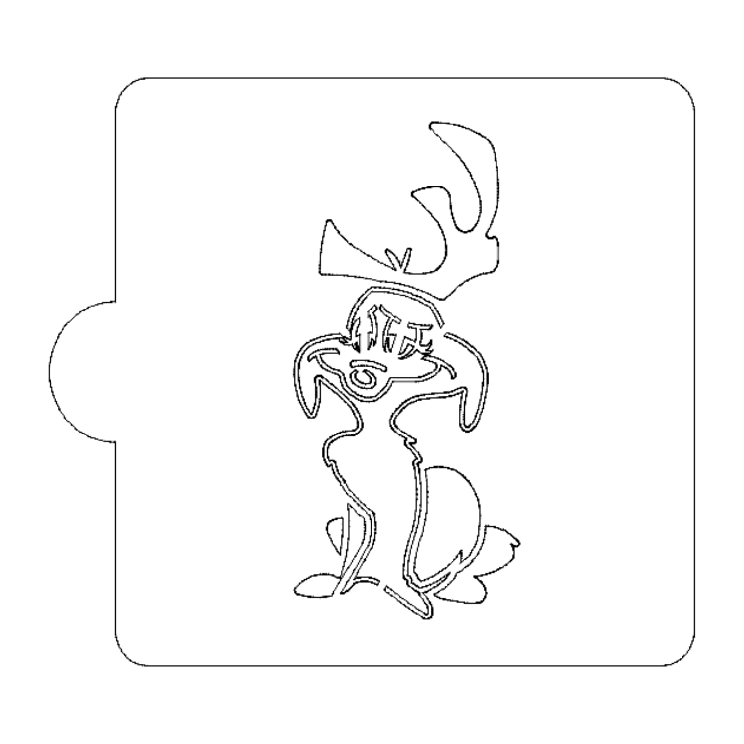 Amazon.com: Inspired by MAX GRINCHY Dog Christmas Stencil for Cookie OR ...