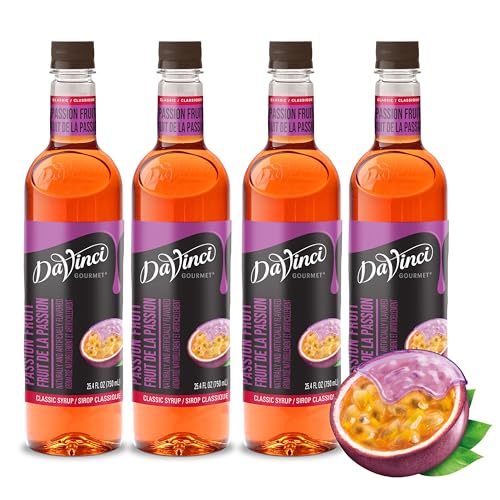 Image of DaVinci Gourmet Classic Passion Fruit Syrup, 25.4 Fluid Ounces (Pack of 4)