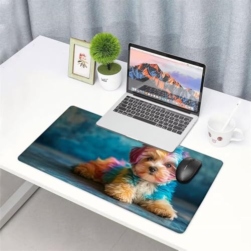 Tapis gaming large 1000x500mm mouse pad clavier sous main antidérapant accessoire bureau - 2