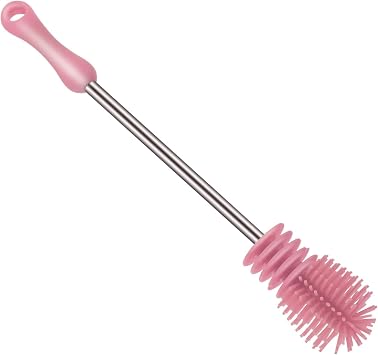 Beaupretty Long Handle Bottle Brush for Water Bottles Soft High-Density Bristles Non-Slip Grip and Hangable Storage Cleans Awalah