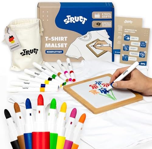 Nurila 4er Set Textilstifte Weiß - Waschmaschinenfest 1-5mm Für Stoff & Glas