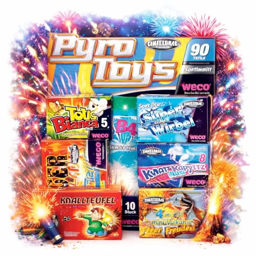 XXL Set Pyro Toys Kids 165 Teile - 2026 für Silvester & Partys...