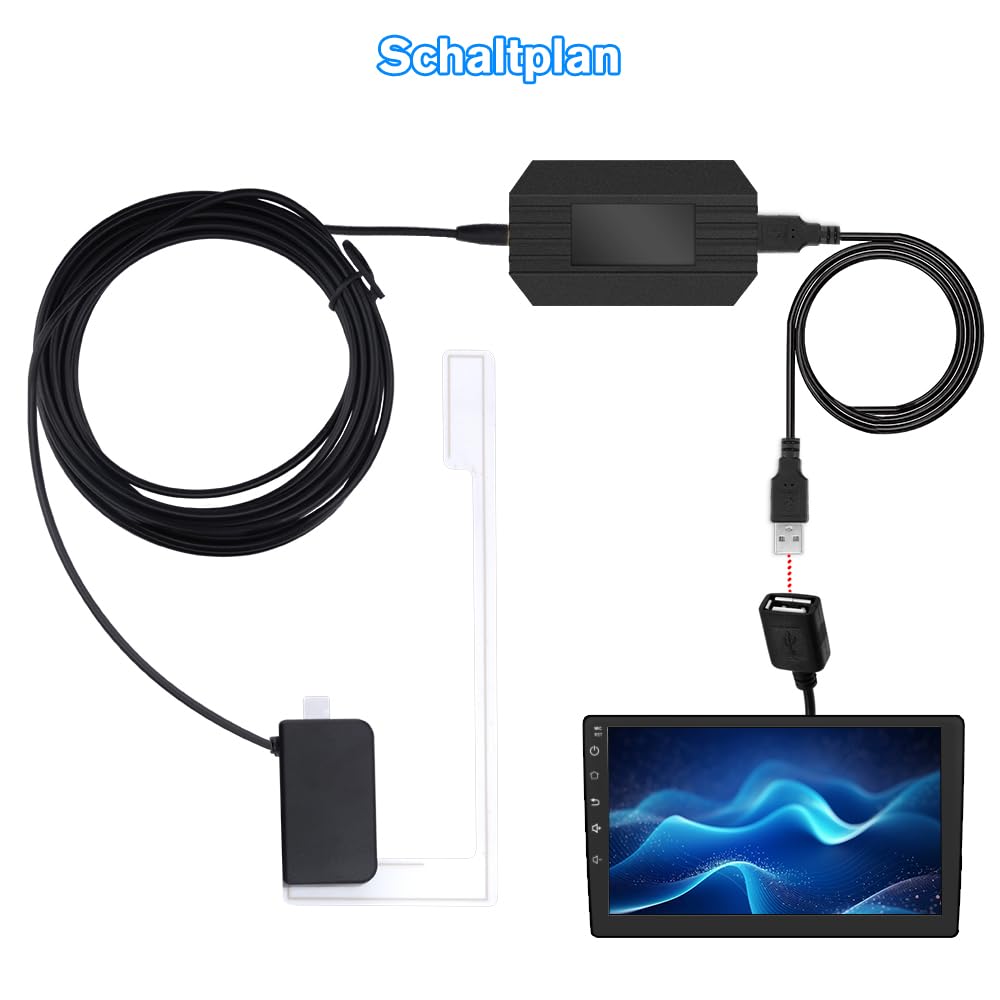 DAB+ Antenne für Android Radio, Digtial DAB Autoradio Antenne