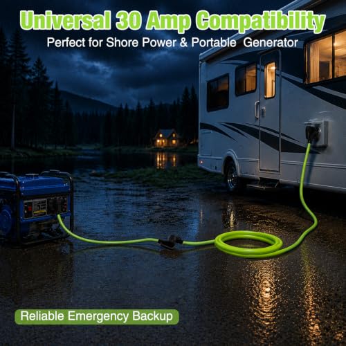Image of Nilight 25FT 30 Amp RV Extension Cord 10 /3 Gauge Pure Copper TT-30P TT-30R