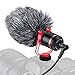 Tendak Fotocamera Microfono Videocamera Microfono Fotocamera Mini Microfono Microfono per fotocamera SLR Dotato di supporto antiurto Adatto per fotocamera Smartphone, , Vlog, Intervista YouTube