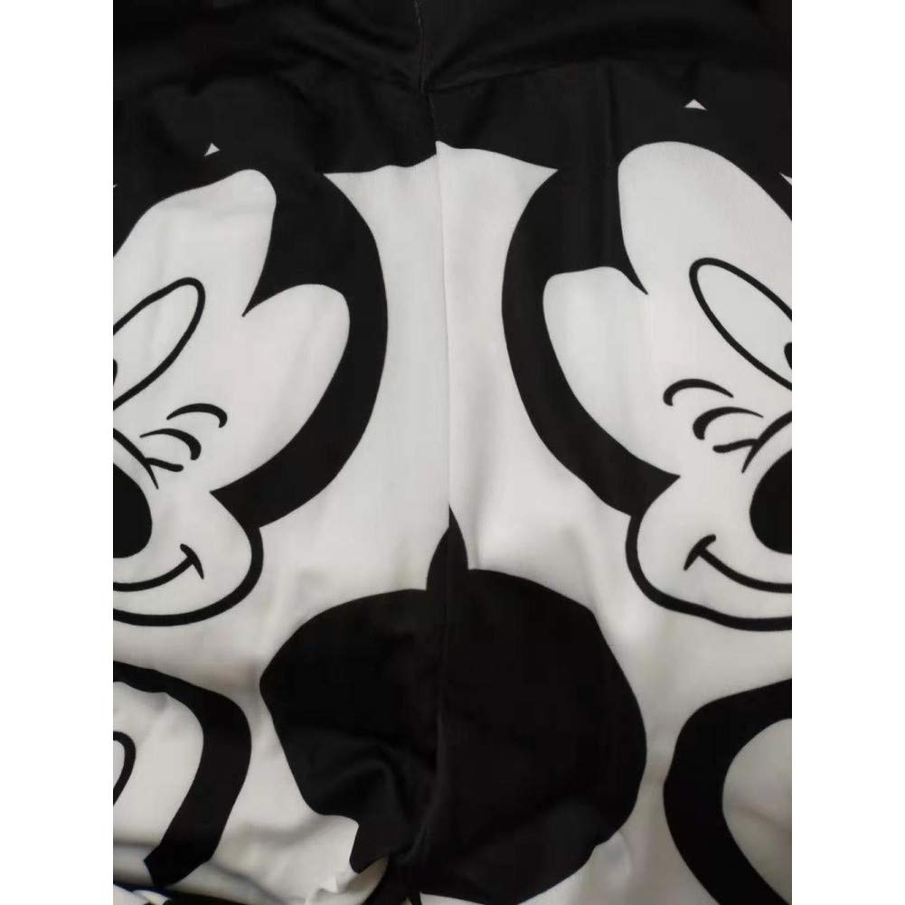 CWJCZY 3D Mickey Damen Leggings – Elastische Fitness-Jogginghose Mit Cartoon-Druck, Knöchellang, Bunt, Lässig