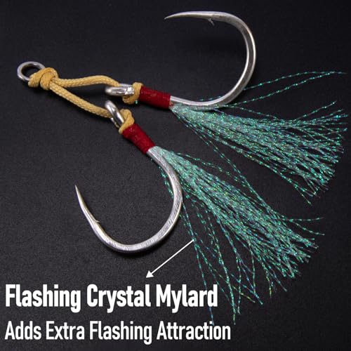 Hameçons de rechange doubles Dr.Fish leurre vertical slow jigging
