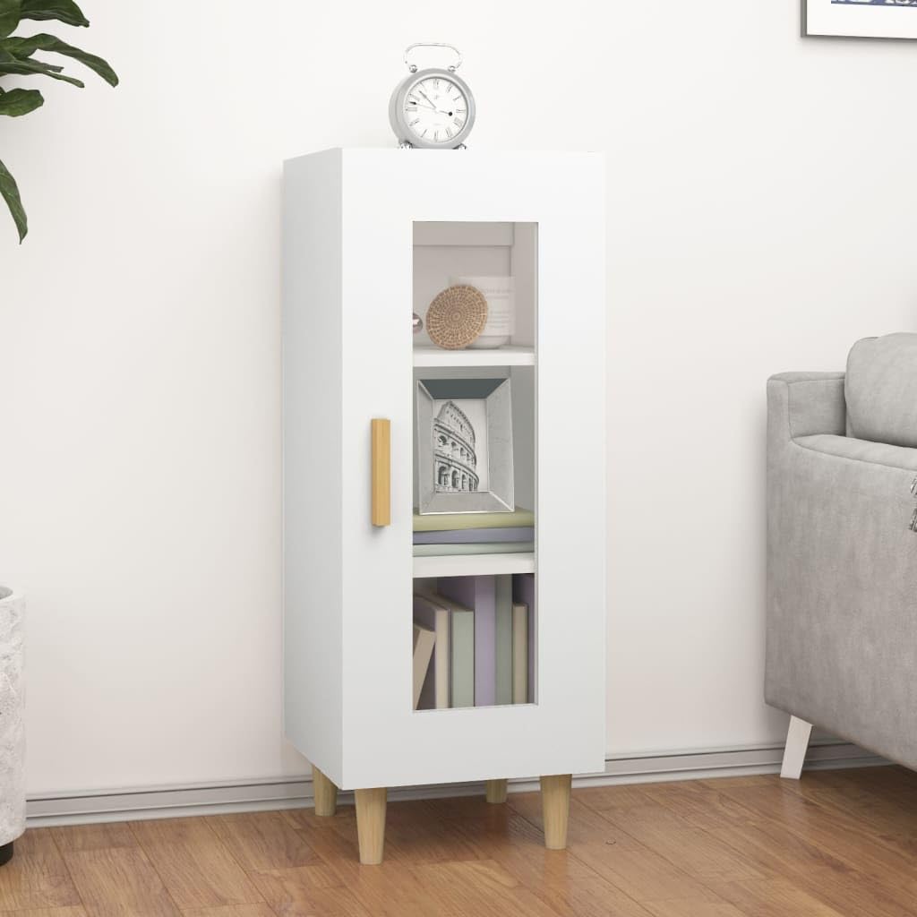 vidaXL Aparador Auxiliar Mueble Almacenamiento Teléfono Salón Sala de Estar en Casa Habitación Decoración de Madera Contrachapada Blanco