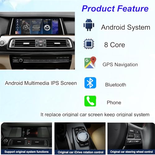 Radio Android Auto para BMW Serie 7 F01/F02 Pantalla 10.25" miniatura 5