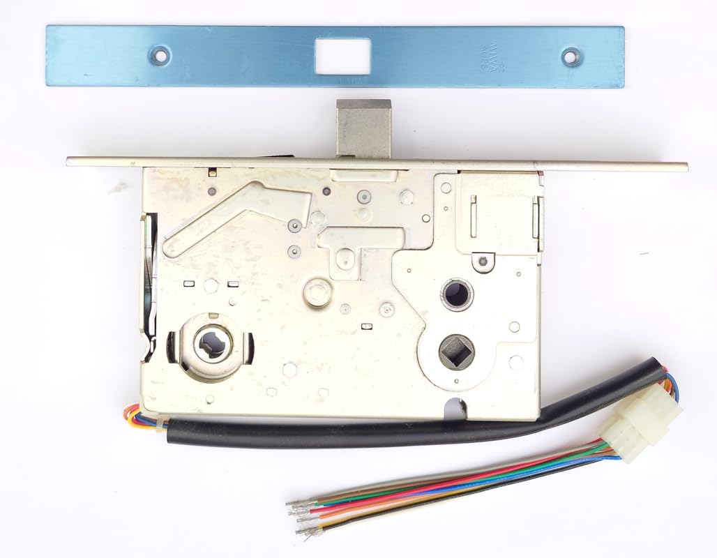 MIWA AUR.CS Electric Lock Case with faceplate attached