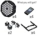 Stage Lights Dj Lights for Parties Led Stage Light Sound Activated Portable Party Light Par Light 36 Led RGB Remote Control Uplights for Disco Indoor Events Bar Birthday Wedding Outdoor