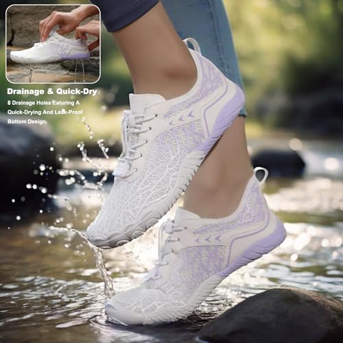 Image of Hike Barefoot Shoes Womens Men,Unisex Barefoot Water Shoes Breathable, Anti-Slip Hiking Footwear for Athletic Wide Toe Shoe Footwear for Hiking, Walking, Running, Yoga, and Water Sports