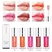 Fovcos Hydrating Lip Glow Oil, Moisturizing Lip Glow Oil, Lip Plumper Gloss, Transparent Lip Gloss, Lip Oil, Plumping Lip Oil, Lip Balm, Tinted Lip Balm Lip Care (Pink)