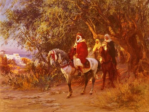 Images peintures le retour de Frederick Arthur Bridgman art mural moderne 60x90cm