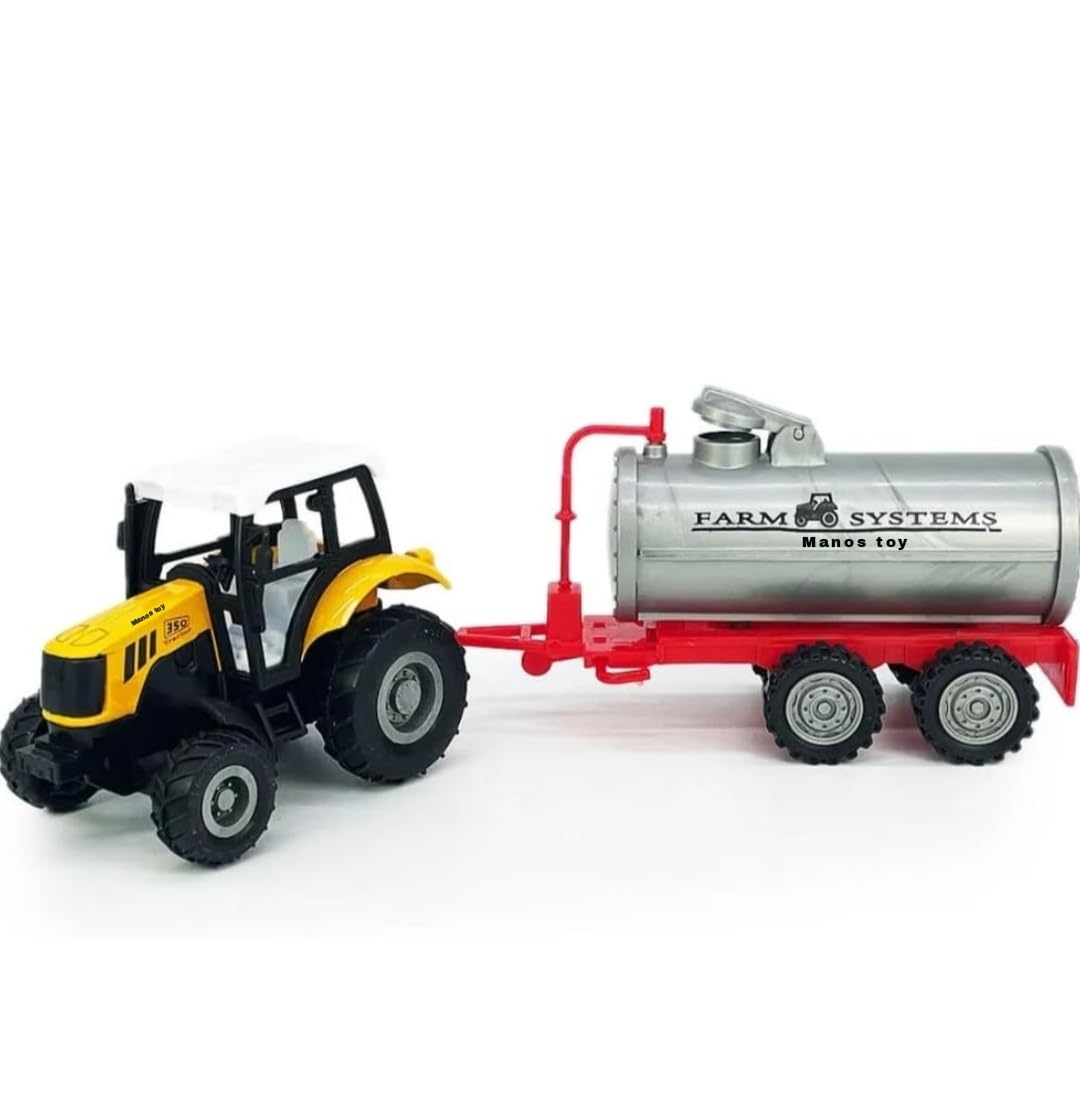Manos Metal Farm Tractor with Water Tank, Childrens Educational Toy Metal Head Construction Crane Truck Toys Alloy Diecast Truck Set Toy, Diecast Miniature Car Model (B0D7SVKGVK) Amazon Price History, Amazon Price Tracker
