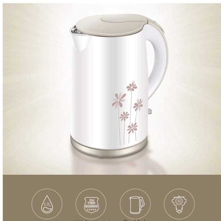 Amazon.co.jp : 電気ケトル ステンレス製二重壁セーフタッチ電気