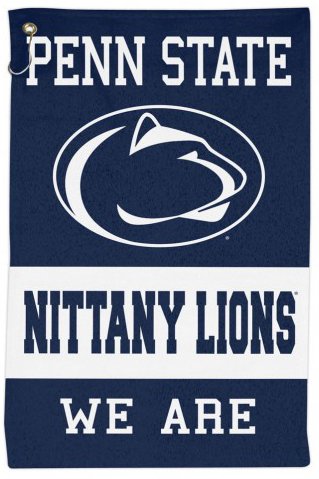 Serviette de sport Penn State Nittany Lions WinCraft avec oeillet et crochet 40x63 cm