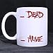Not Applicable Tazza Bianca generica Morto Vivo Sangue Ceramica tè/caffè/Latte Bianco Tazza Tazza Grande Regalo Tazza da 11 Once